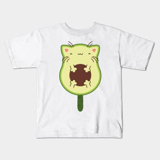 Avocado cat Kids T-Shirt